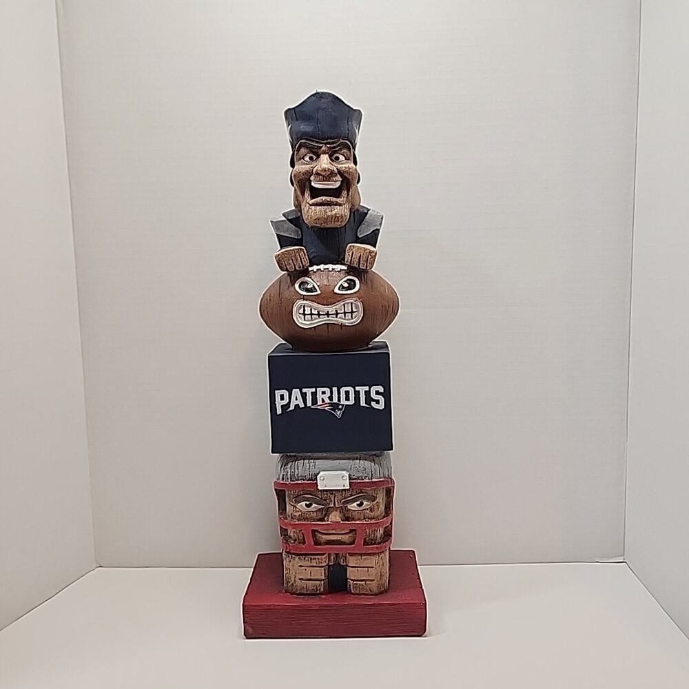 New England Patriots NFL 16" Tiki Totem Evergreen Enterprises Game Room Desk